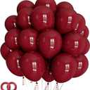100pcs Burgundy Balloons 12inch Dark Red Maroon Party Latex Balloons for Graduation Thanksgiving Wedding Engagement Birthday Anniversary Valentines Party Decorations