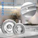 Drip Pan Electric Stove Burner Covers for Whirlpool W10278125, 4 Pack(2x6" and 2x8")