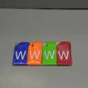 8 Pcs Initial Letter A-Z Luggage Tags Silicone Suitcase Instrument Tag with Name Card and Stainless Steel Loop(Letter T,Orange)