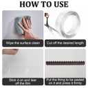 Double Sided Tape Heavy Duty,Removable Nano Tape 10FT,Clear Strong Adhesion Mounting Tape Multipurpose Two Sided Tape