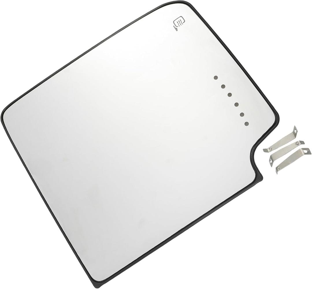 for Chevrolet Silverado 1500 2500 2016-2018 Car Passenger Right Side Rearview Mirror Glass Right Upper Heated Mirror Glass Replacement W/Backing Plate