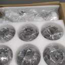 hesoge Modern Sputnik Ceiling Lights 6 Light Semi Flush Mount Ceiling Fixture with Glass Globes Chrome Chandelier for Dining Room Bedroom Living Room Kitchen Farmhouse.