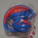 iClever Kids Headphones for School Travel, Safe Volume Limited, HD Mic Stereo Sound Over-Ear Girls Boys Headphones for Kid, FunShare Foldable 3.5mm Wired for iPad Computer, HS19 (Blue)