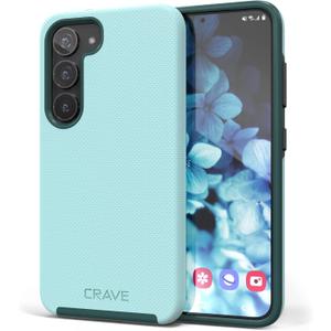 Crave for Samsung Galaxy S23 Case, Shockproof Protection Dual Layer Case for Samsung Galaxy S23 (6.1 inch) - Aqua
