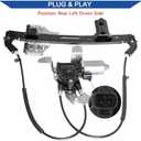 748-228 Rear Left Driver Side Power Window Lift Regulator with Motor Compatible with Chevrolet Tahoe, GMC Yukon, Cadillac Escalade 2000-2006