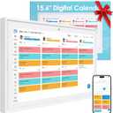 15.6" Electronic Wall Calendar & Digital Family Planner, 2K Smart Touchscreen Display with Video Call, Chore Chart & Shared Family Schedule, 4+64GB, Wall or Desk Mount, Interactive Calendar Organizer