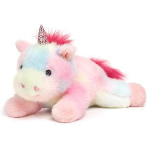 Adorable Rainbow Unicorn Stuffed Animal Soft Unicorn Plush Toy Cute Birthday Gifts for Boys Girls Kids Toddlers