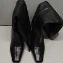 Lovee Cosee Knee High Boots for Women Square Toe Chunky Heeled Boots with Side Zipper Fashion Dress Elastic Tall Boots (8, Black)