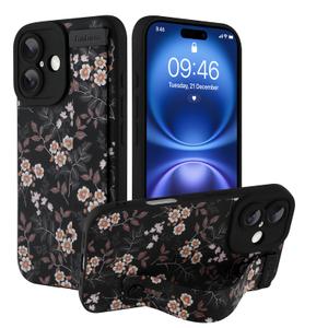 Ufbara Compatible with iPhone 16 Case for Women Men, Cute Flower