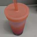 Silipint 22-Ounce Silicone Tumbler Cups with Lids and Straws, Unbreakable, Reusable Tumblers with Airtight Lids and Extra-Thick Straws, Desert Sun, Pack of 1