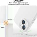 Vooii Compatible with iPhone 15 Case, Upgrade Defender Liquid Silicone, [Enhanced Camera Protection] [Soft Anti-Scratch Microfiber Lining] Shockproof Phone Case for iPhone 15 6.1 inch - White