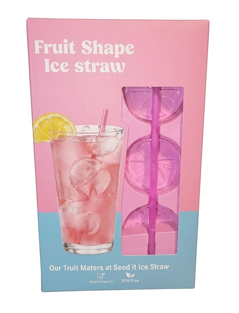 Ice Cube Straw Mold, Pack of 4