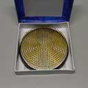 JapanBargain 2299, Flower Frog Japanese Kenzan for Ikebana Vase Flower Arrangements Brass Floral Arranging Pin Needle Holder Made in Japan, 4-1/8" Diameter