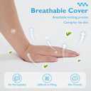 FDW | 8 Inch Twin XL Mattress | Medium Firm | Gel Memory Foam | White | Dual Construction | Pressure Relief, Cooling Foam, Removable and Washable Cover | Bed in a Box, CertiPUR-US Certified