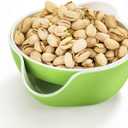 LivLab Mker Snack bowls for adults, Pistachios bowl with shell storage, Nut bowl sunflower seed spit cup, can berry serving dish, Green