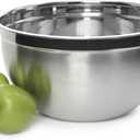 Deep Professional Quality Stainless Steel Mixing Bowl For Serving, Mixing Cooking and or Baking-6.5 Quart, 1172