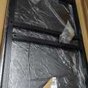 YSSOA 31x20x16 inch Home Table with Storage Shelf for Living Room and Office, Easy Assembly, Black, 2-Tier