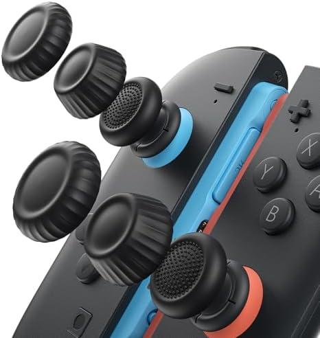 JSAUX Thumb Grips for Nintendo Switch 2 (2025), Switch Thumb Grip Caps, Ergonomic Design, Enhanced Gaming Grip, Comfortable & Durable, Joycon Grip Button Stick Cover - Black, 3Pairs(6pcs)