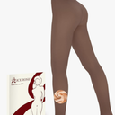 Fleece Lined Tights Women - Sheer Black Thermal Leggings Thick Warm Pantyhose Fake Translucent Dress for Cold Winter S