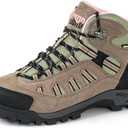 R CORD Hiking Boots Women Ankle Hiking Boots Women Waterproof Hiking Boots Lightweight Durable Hiking Boot for Outdoors Pink Line Size 6