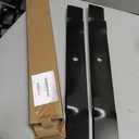 GY20850 42" Mulching Mower Blades for John Deere D105 D130 S100 S110 S240 LA115 X300 E100 E110 LA135 Replace GX22151 AM137328 AM137333 AM141033 GX21694 M149422 42 inch Deck Lawn(7-Point Star), Black