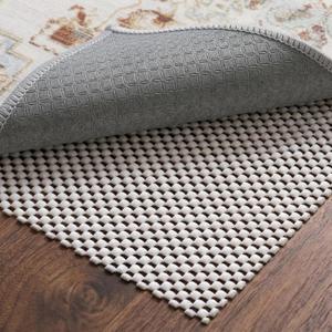 Non-Slip Rug Pad 4x6 Ft – 4'x6' PVC Anti-Slip Carpet Gripper Mat, 4 by 6 Feet Non Slip Pad for Area Rugs, Under Rug Padding for Hardwood Floors, Carpet Gripper Mat for Floors