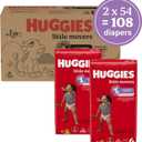 Huggies Size 6 Diapers, Little Movers Baby Diapers, Size 6 (35+ lbs), 108 Count (2 Packs of 54) 