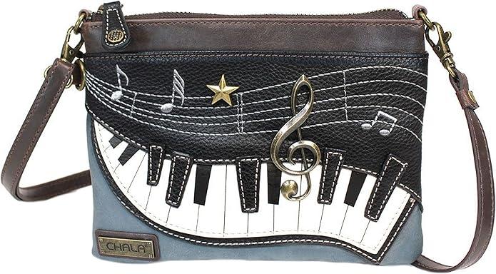 Chala Piano Mini Crossbody Handbag Music Lovers Piano Teachers Convertible Straps