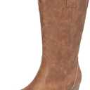 DREAM PAIRS Women's Cowboy Cowgirl Boots Embroidered Pointed Toe Low Heel Western Mid Calf Boot for Theme Party Country Concert 7.5