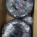 BNC Cable 200ft 4 Pack Aimyzii BNC Video Power Cable,Security Camera Cable for CCTV Camera DVR Security Systems(Included 8X BNC Adapters,100 Pcs Cable Clips)Black