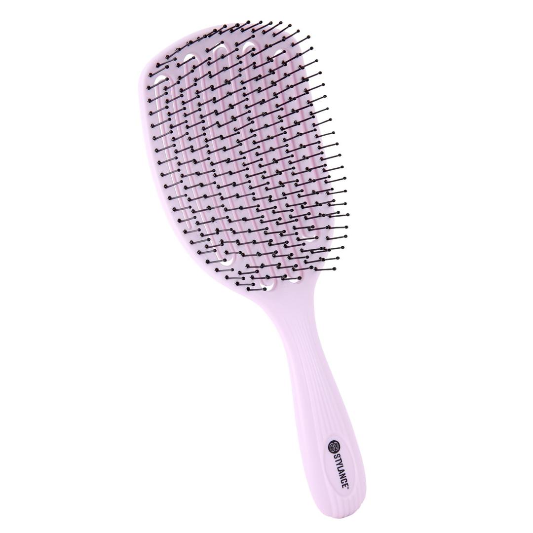 STYLANCE Detangling Hair Brush, Hair Comb for Straight, Wavy,Curly and Fine Hair, Dry and Wet, Quick Smoothing for Women and Men (Pink)
