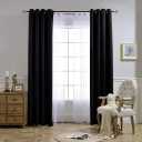 NICETOWN Black Out Curtains for Bedroom 84 inches Long - Light Reducing Thermal Insulated Solid Grommet Curtains/Panels/Drapes for Living Room (Set of 2, W 52 x L 84)