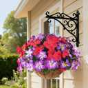Homsunny Artificial Flowers for Outdoor, Fake Silk Flowers UV Resistant, Realistic Faux Plants Flowers for Front Door Porch Planter Patio Yard Garden Spring Decor