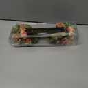 KAOYOO 2 PCS Artificial Rose Bouquet Short Stems for DIY Wedding Decoration Bridal Bouquet Home Decorations(2-PCS) (Pink/Champagne)