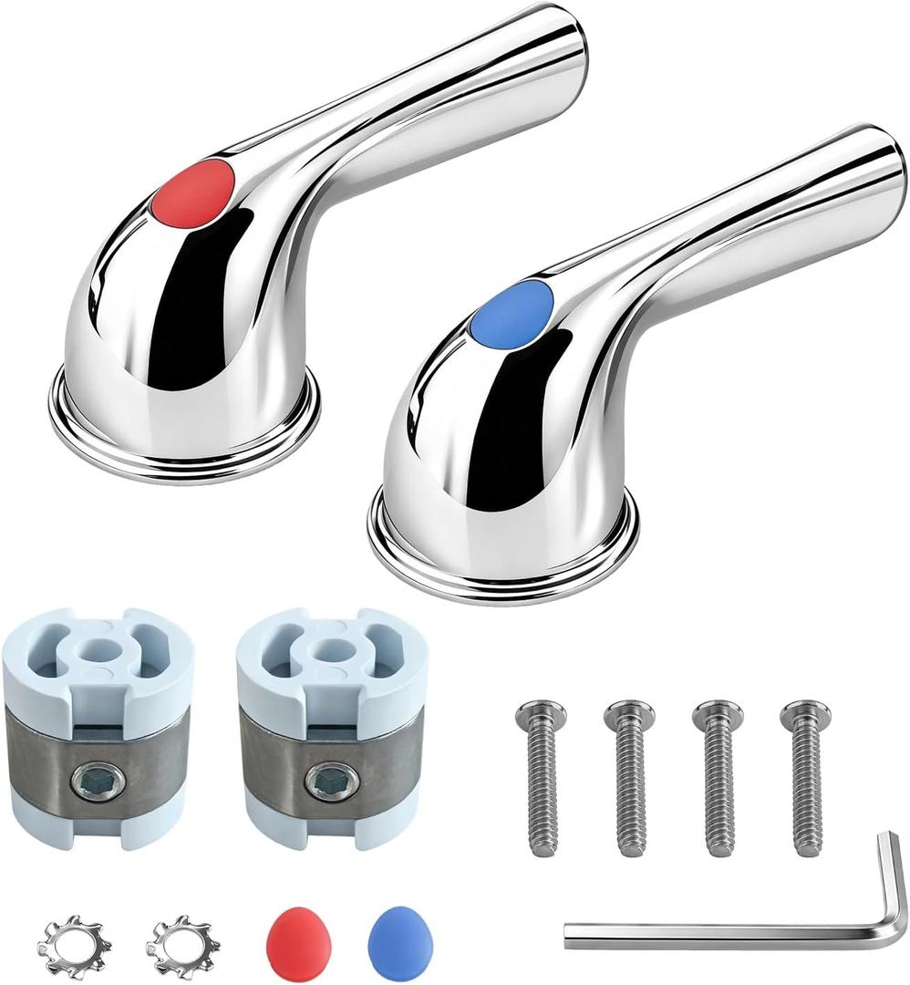 2 Pack Shower Faucet Handles,Compatible with Danco 80023,Chrome Finish