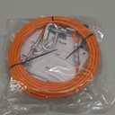 Tie Out Cable for Dogs Up to 300lbs,25ft Extra Strong 1000lbs Break Strength Tie-Out Tether Trolley Training Lead,Dog Run Cable for Yard Garden Park Camping Outside (Orange, 300lbs 25ft)