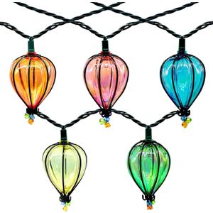 11FT Multicolor String Lights with 10 Bulbs, UL Listed Connectable Waterproof Decorative LED Lights Hanging for Backyard Patio, Indoor/ Outdoor for Christmas Wedding Party Festival Lighting(2pcs)