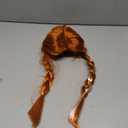 Princess Rapunzel Braids Wig Tiara and Butterfly Pin Set Costume for Little Girls Long Hair Dress up (Medium, Brown)