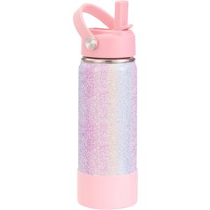 18oz Insulated Water Bottle with Straw Lid & Spout Lid, Game Controller, Gift for Kids Boys Girls Student Sports Travel Fitness Hiking Outdoors (Gradient Color)