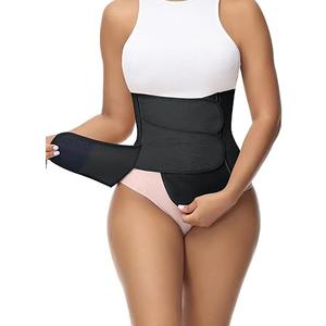 SHAPSHE Waist Trainer for Women Postpartum Recovery Wrap Waist Cincher Corset Shapewear Belly Band XL Black 3 Velcro