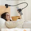 Tablet Stand, Kindle Holder for Reading in Bed, [Flexible Long Arm Gooseneck] [Anti-Slip] [Hands Free]Phone Holder for Bed Desk, i pad Stand for Fire/i pad/iPhone/Switch/Tablet Devices (4.7''-12.9'') (Black)