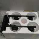 4-Light Bathroom Light Fixtures, Matte Black Modern Vanity Lights with Clear Glass Shades, Bathroom Wall Lamp for Mirror Living Room Cabinet Bedroom Porch