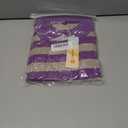 Womens Striped Polo T-Shirts Oversized Short Sleeve Top Cotton Color Block Loose Basic Tee Casual Tunics Summer Spring Tops (Small, Purple Sliver)