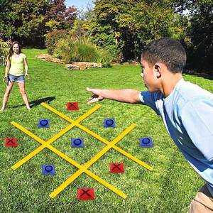 Giant Tic Tac Toe Bean Bag Toss Games for Kids Adults Family, Large Outside Lawn Yard Backyard Carnival Field Day Game, Beach Picnic Camping Birthday Party Family Reunion Games