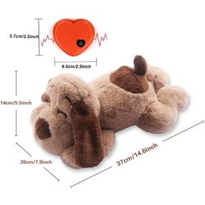 BEVERLYSHARK Beverly Shark Puppy Heartbeat Toy Dog Anxiety Relief Calming Aid Puppy Heartbeat Stuffed Animal Behavioral Training Sleep Aid Comfort Soother Plush Toy for Puppies Cats