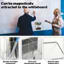 Rainmae 2 Pack Magnetic Pen Holder, Acrylic Magnetic Dry Erase Marker Holder, Whiteboard Marker Holder, magnetic Marker Pen Pencil Organizer for Refrigerator Whiteboard Office School