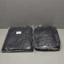 JOLLYVOGUE Queen Comforter Set 7 Pieces, Black Bed in a Bag Comforter Set for Bedroom, Bedding Comforter Sets with Comforter, Sheets,Ruffled Shams & Pillowcases, Black