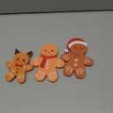 COCHIE Gingerbread Man Christmas Decorations Indoor, Cute Gingerbread Man Tiered Tray Decor Set of 3, Wooden Gingerbread Man Blocks Xmas Table Decoration for Party Home Office Shelf Door (2024)
