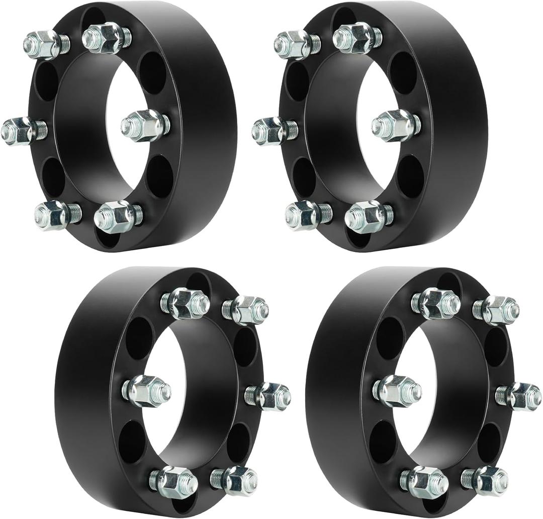1.5" (38.1mm) 6x5.5 Wheel Spacers 14x1.5 Studs Fits GMC Sierra Yukon Denali Savana Safari Ram 1500, 6x139.7mm 6 Lugs Wheel Adapters for Chevy Blazer Silverado Suburban Avalanche K1500 C/K2500