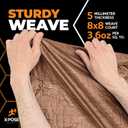 Multipurpose Protective Cover Brown Poly Tarp 8' x 15' - Durable, Water Resistant, Weather Resistant - 5 Mil Thick Polyethylene - by Xpose Safety